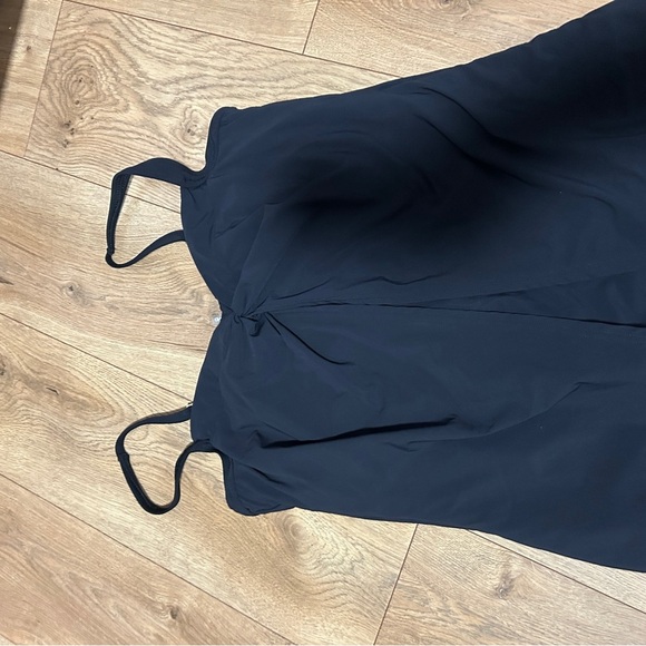 Lands' End Black SWIM Top with Gold Accent - Picture 3 of 9